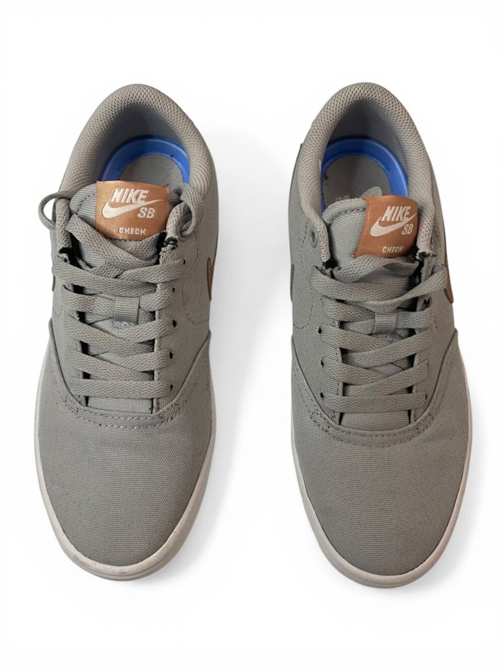 Nike SB Check Solarsoft Gray Sneakers Womens 6 Skate Shoes 921463-006 - Picture 4 of 11